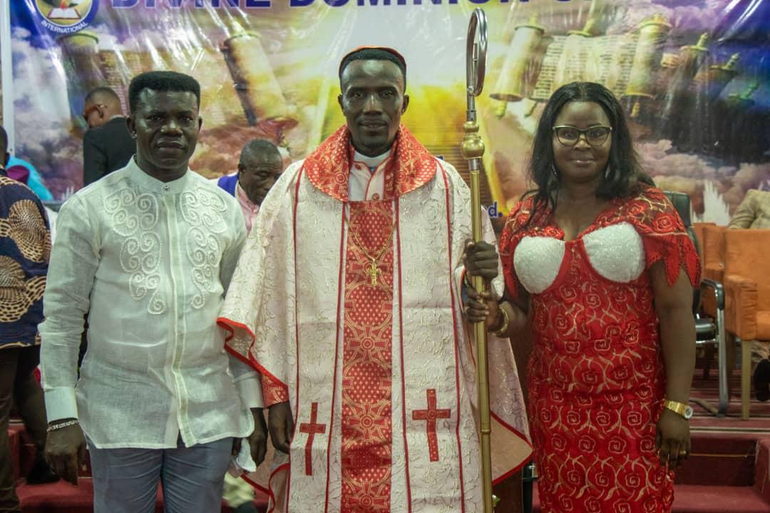 Apostle Isaac Adjei with church leaders